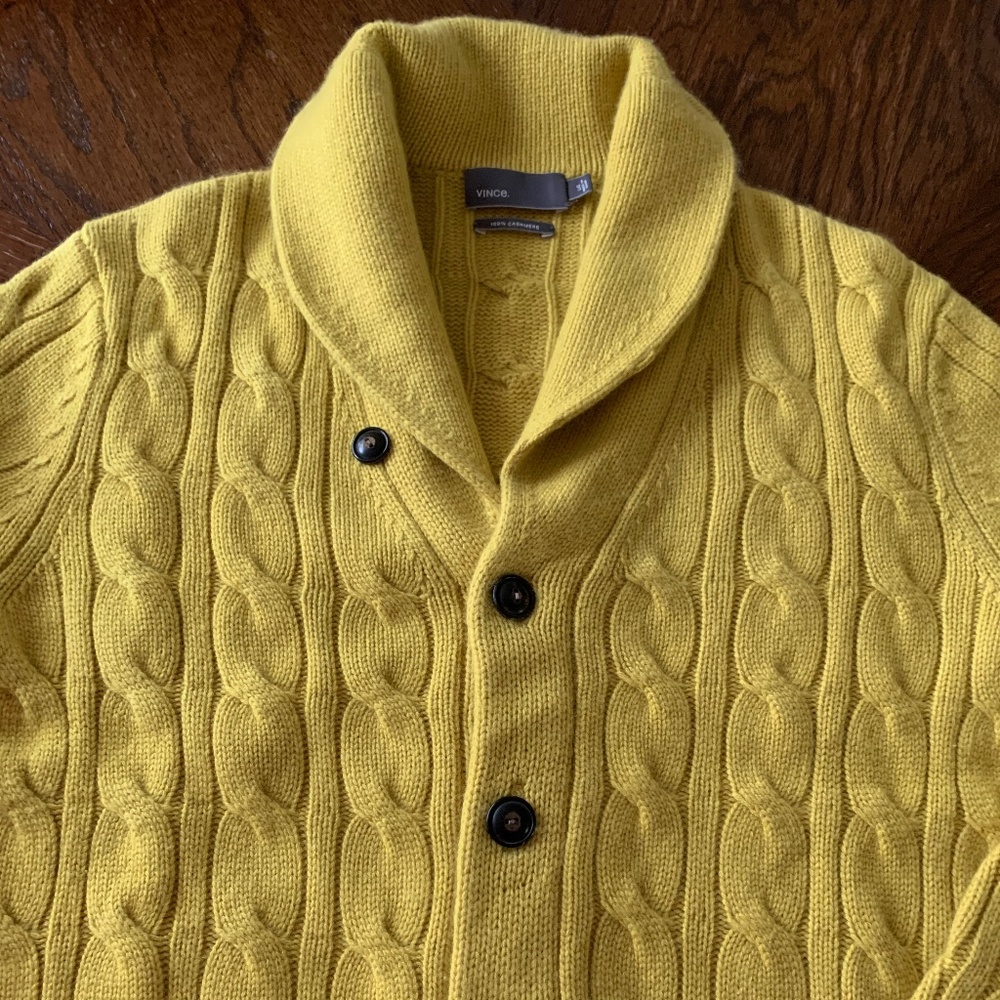 Vince Men’s Cashmere Shawl Collar Cardigan